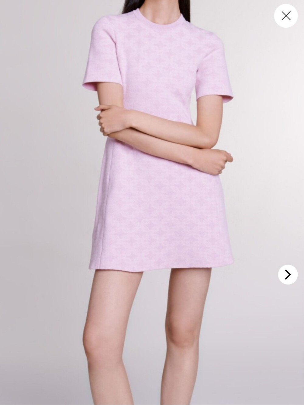 Maje Jacquard knit short dress Size 38 EUR Size 6 US